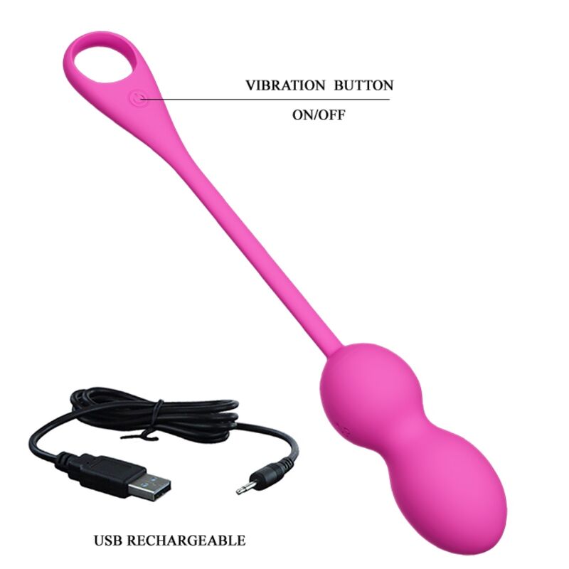 PRETTY LOVE - ELVIRA PINK Wiederaufladbares Vibrations-Ei