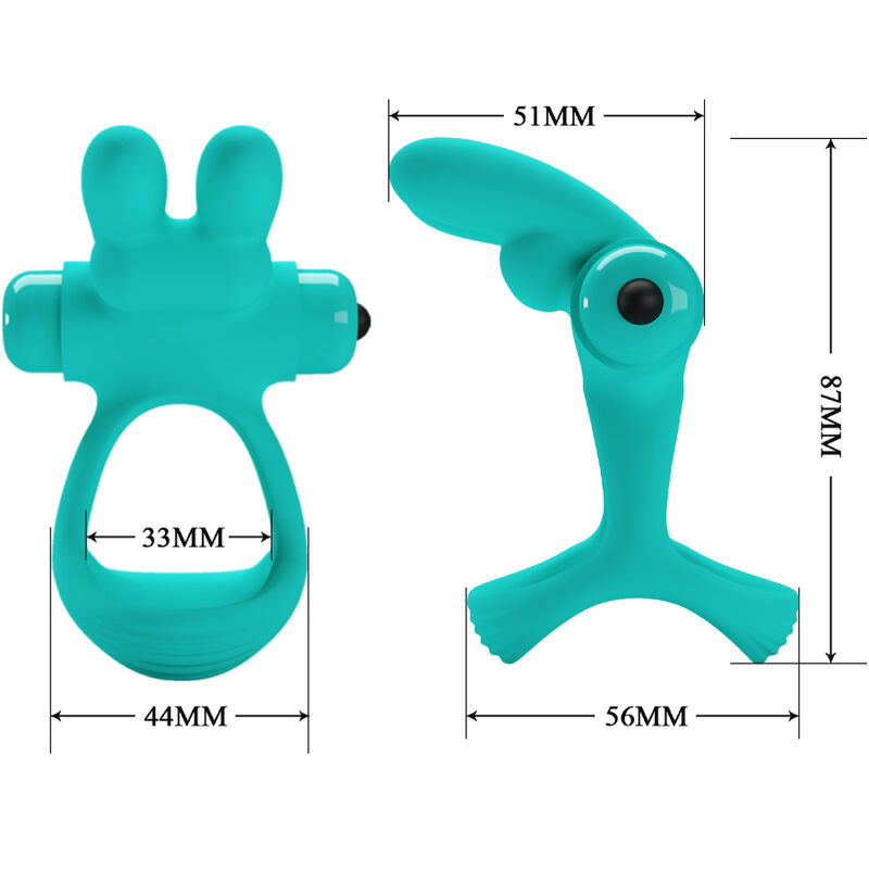 PRETTY LOVE - DANTE GRÜNER RABBIT VIBRATORRING