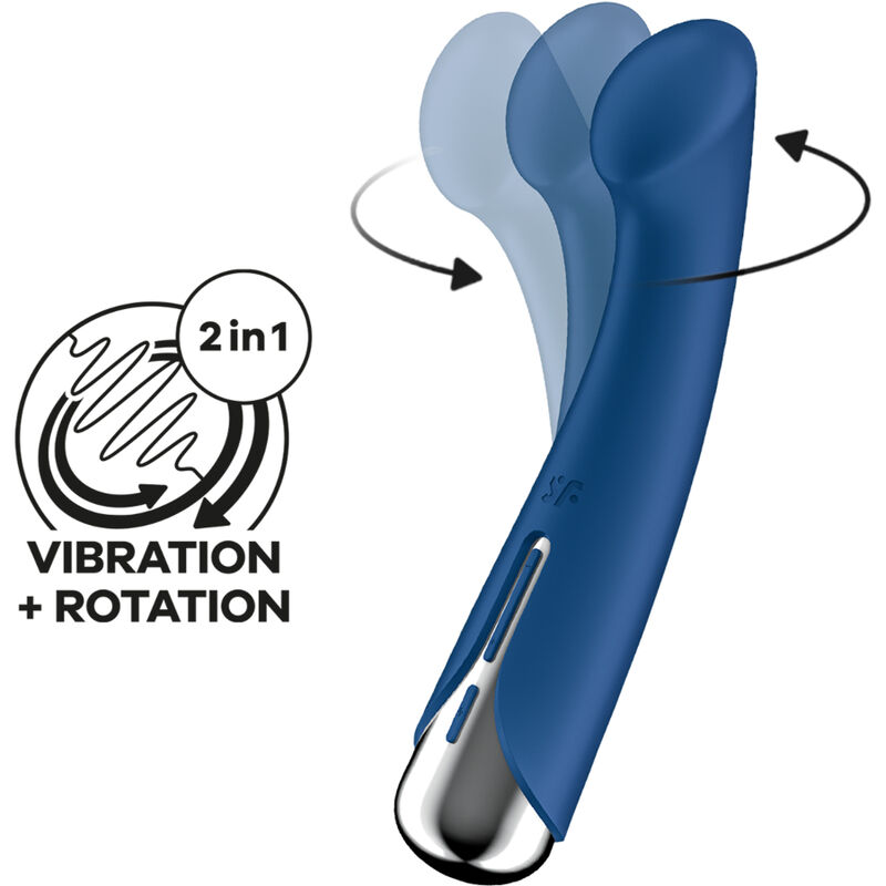 SATISFYER - SPINNING G-SPORT 1 ROTATOR VIBRATOR Blau