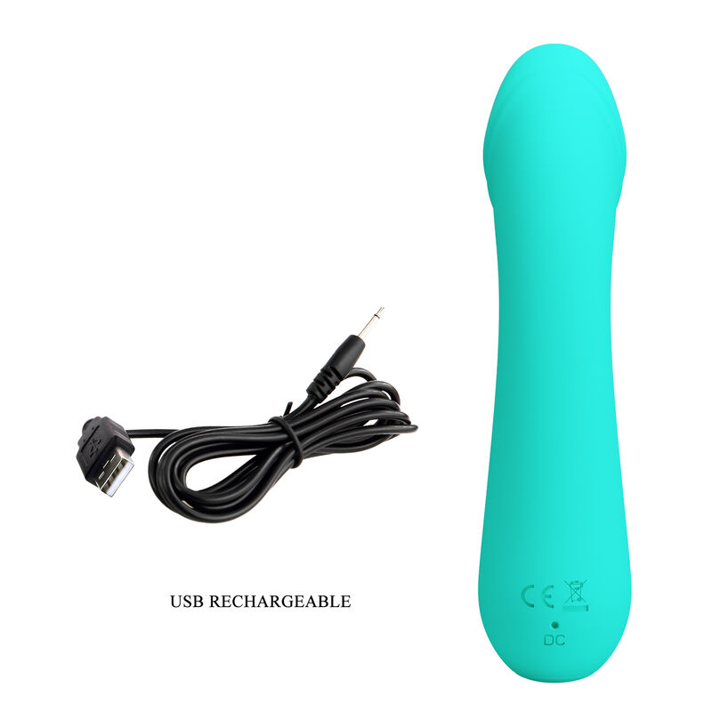 PRETTY LOVE - CETUS Wiederaufladbarer Vibrator Aqua Grün