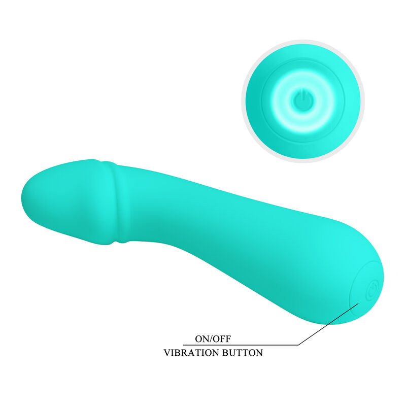 PRETTY LOVE - CETUS Wiederaufladbarer Vibrator Aqua Grün