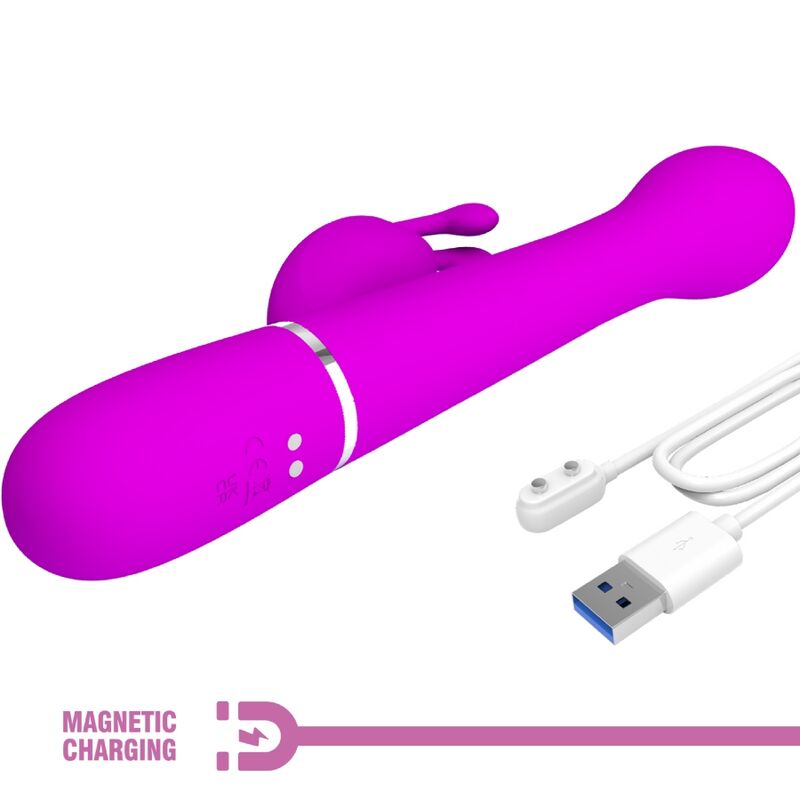PRETTY LOVE - DEJON RABBIT VIBRATOR 3 IN 1 Multifunktionsvibrator Lila