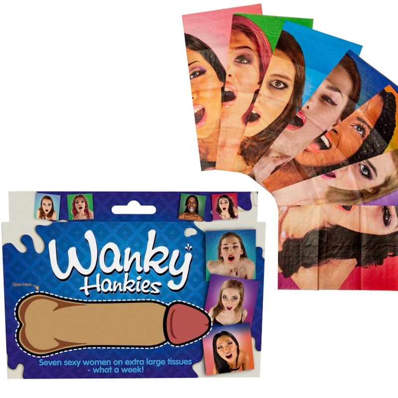 SPENCER & FLEETWOOD - WANKY HANKIES 7 EXTRA GROSSE DAMENTASCHENTÜCHER