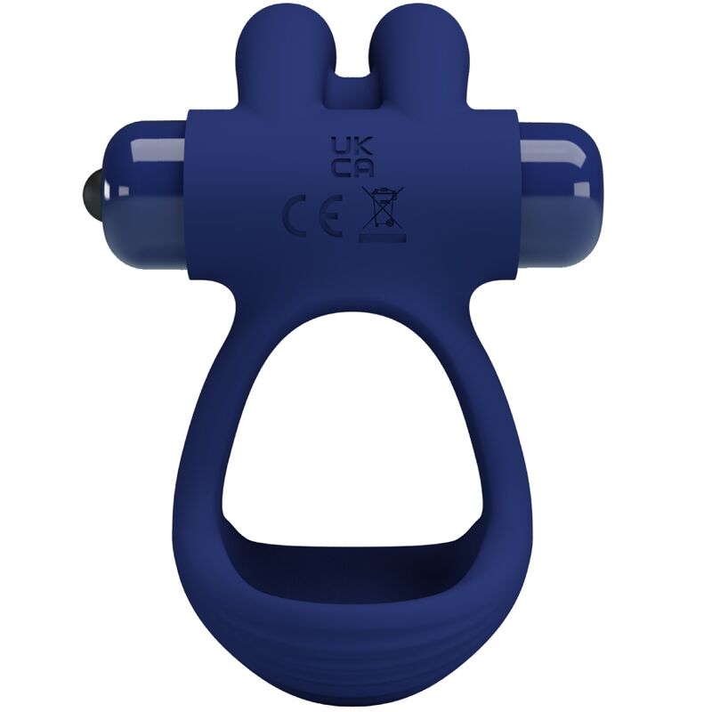 PRETTY LOVE - FRANCISCO DOPPELTER Vibration Penisring Kaninchen Blau