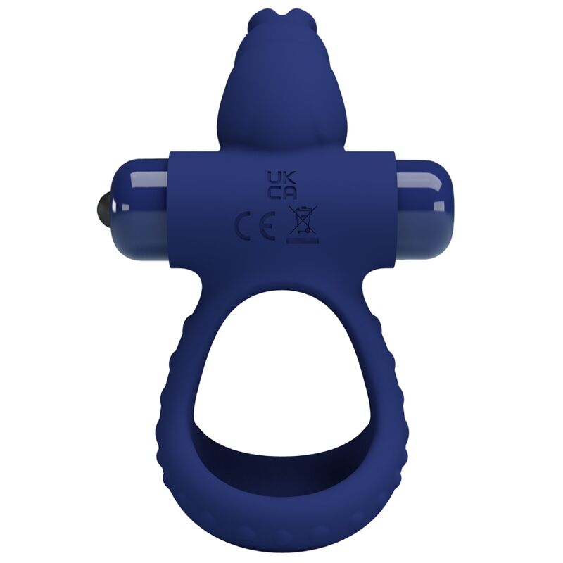 PRETTY LOVE - LUCHITO Doppelt vibrierender Ring Kaninchen Blau