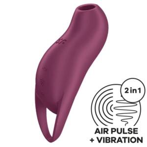 SATISFYER - POCKET PRO 1 Klitorisstimulator Granat
