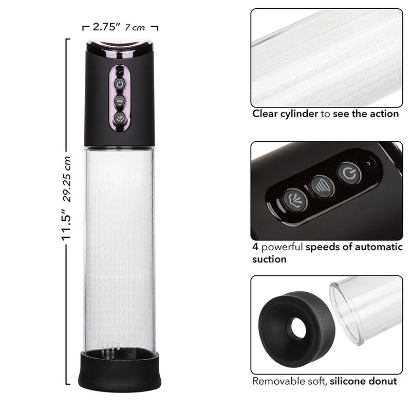 CALEXOTICS - PEAK 4-GESCHWINDIGKEITS-SAUGPUMPE SCHWARZ