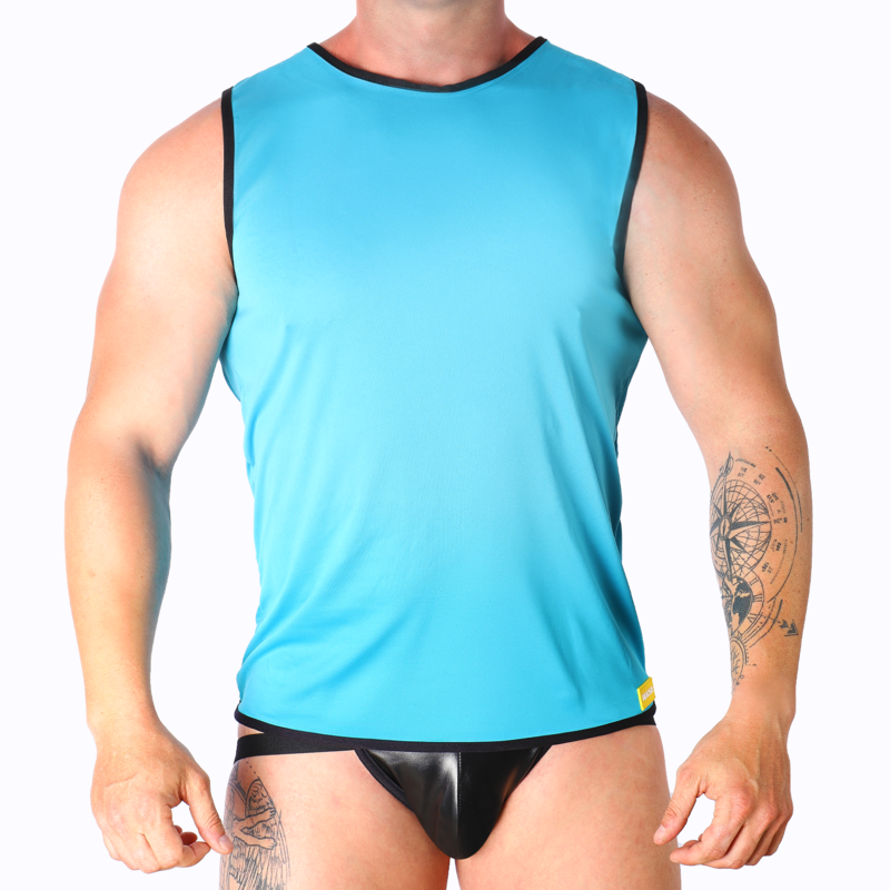 MACHO - Blaues T-Shirt S/M