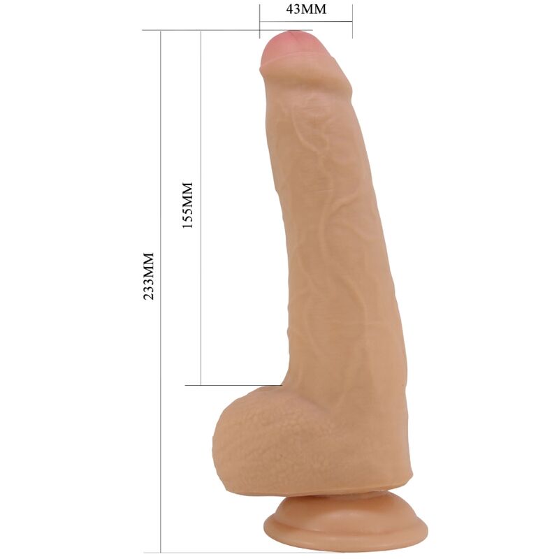 PRETTY LOVE - DRACO realistischer Dildo 23 cm Fleisch