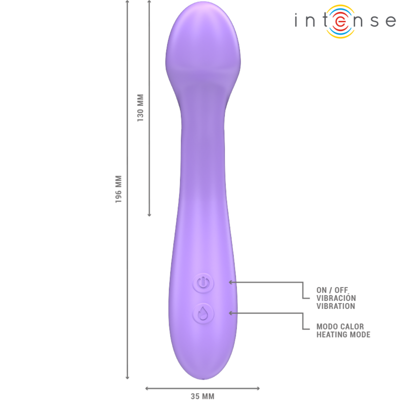 INTENSE - BECKY VIBRATOR 19 CM HEIZBAR 7 VIBRATIONSSTUFEN LILA