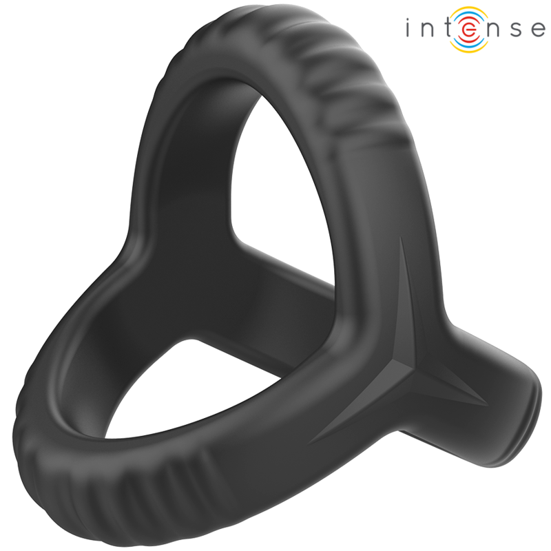 INTENSE - CARSON DOPPELTEN PENISRING AUS SILIKON SCHWARZ MODELL 4