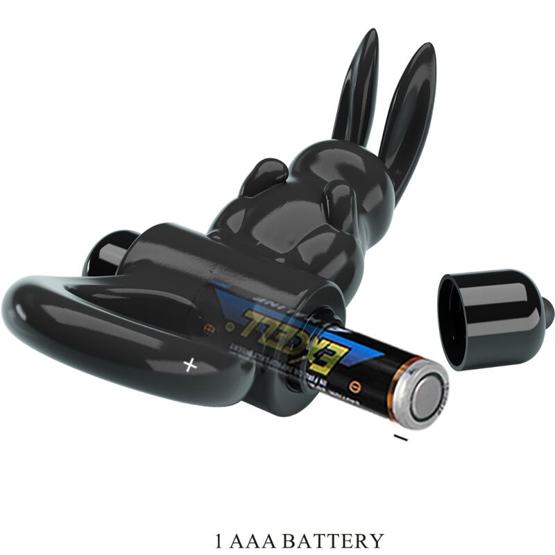 PRETTY LOVE - Aufregender Ring Rabbit Vibratorring 10 Vibrationen Schwarz
