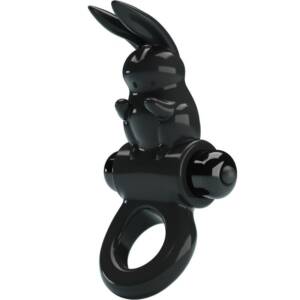 PRETTY LOVE - Aufregender Ring Rabbit Vibratorring 10 Vibrationen Schwarz