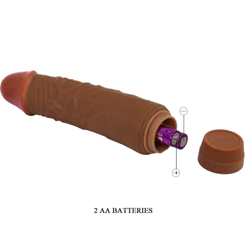 BAILE - JEFF realistischer Vibrator 19,5 cm Mulatte