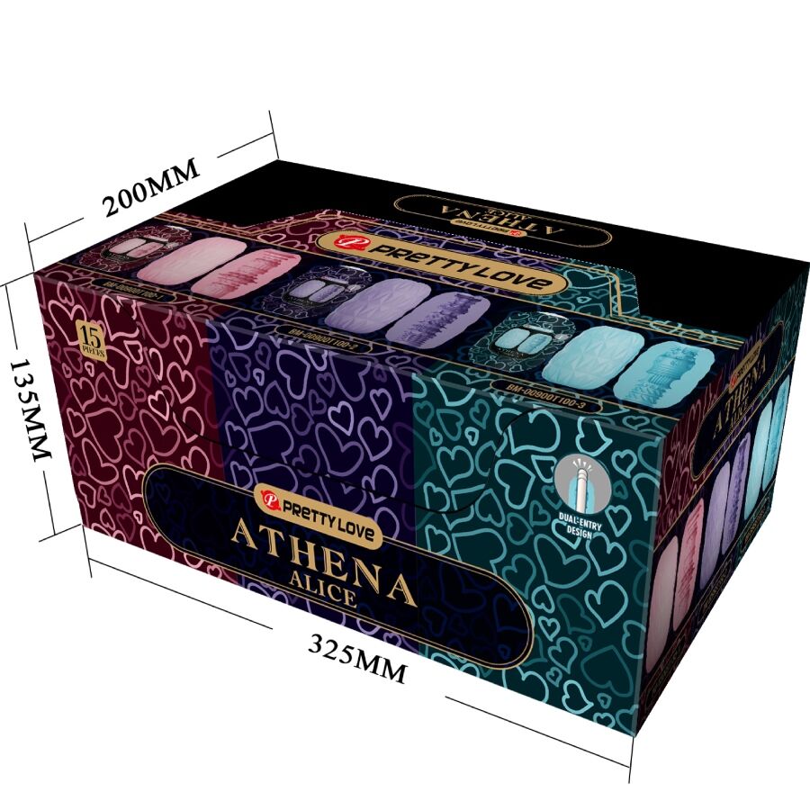 PRETTY LOVE - ATHENA ALICE PACK 15 VERSCHIEDENE MASTURBATOREN