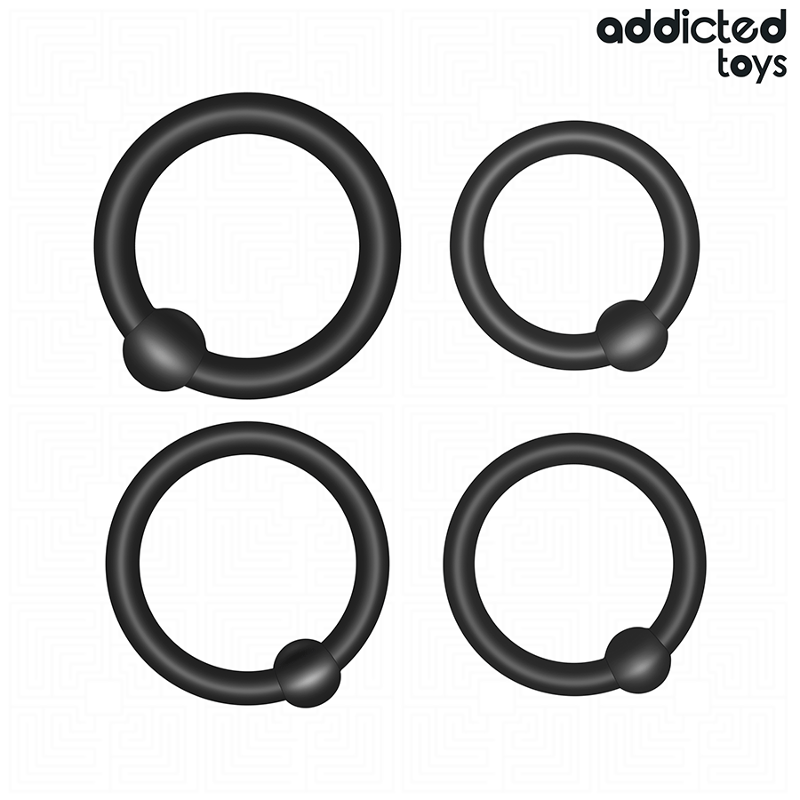 ADDICTED TOYS - Set aus Silikon-Druckringen