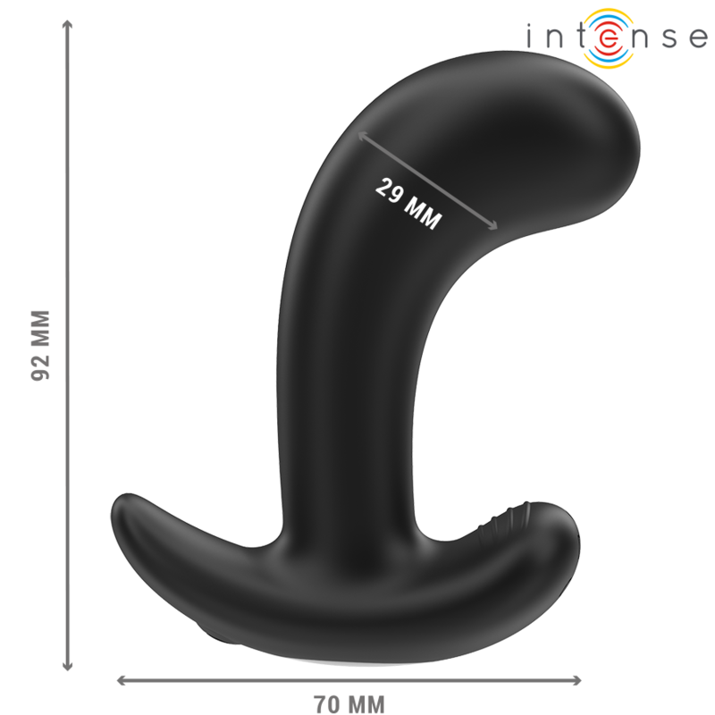 INTENSE - CHANDLER ANALPLUG 10 VIBRATIONEN SCHWARZ MIT FERNBEDIENUNG