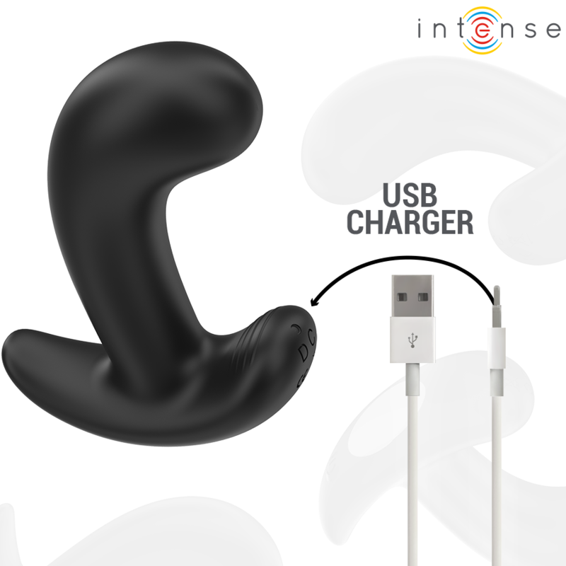 INTENSE - CHANDLER ANALPLUG 10 VIBRATIONEN SCHWARZ MIT FERNBEDIENUNG
