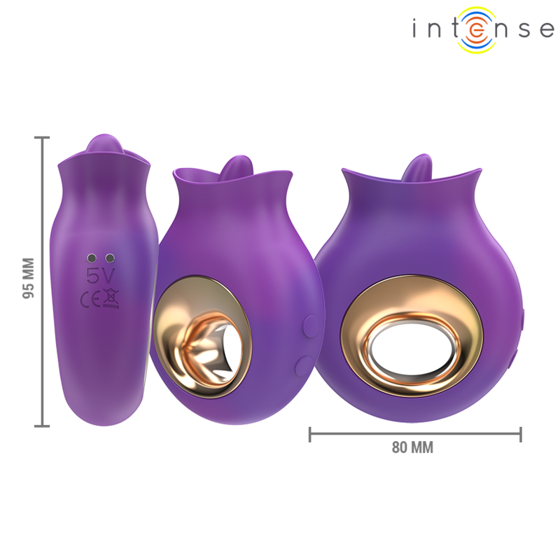 INTENSE - TULI Klitorisstimulator 9 Vibrationen & 9 Oszillatione Lila