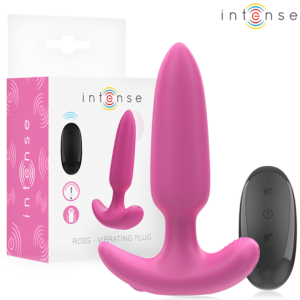 INTENSE - ROSS Analplug 10 Vibrationen Rosa Fernbedienung