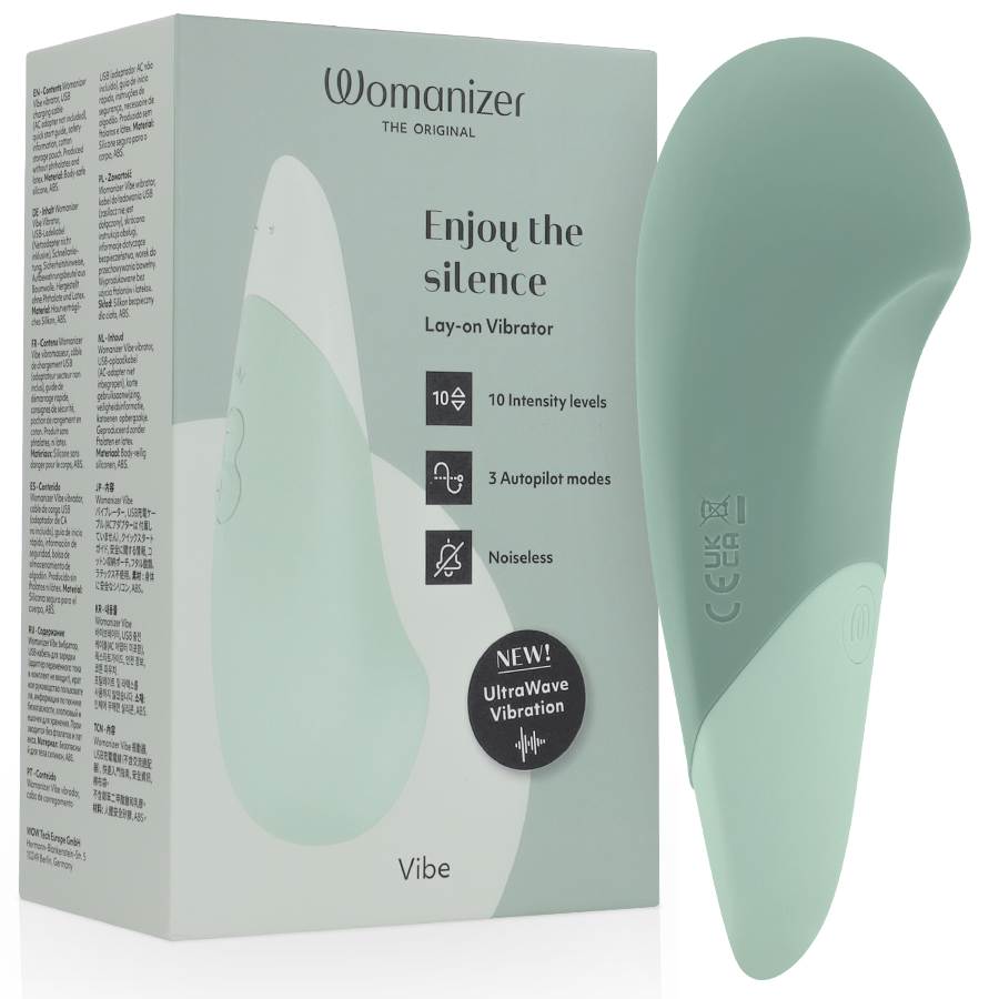 WOMANIZER - VIBE LAY-ON SILENT VIBRATOR SALBEI
