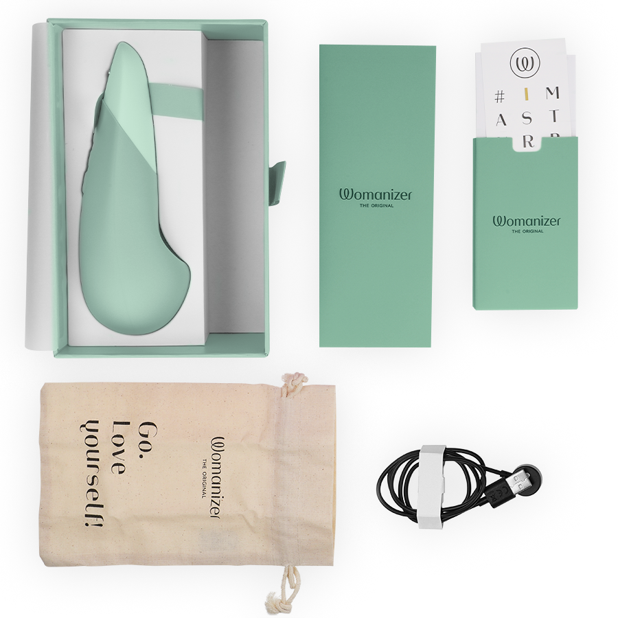 WOMANIZER - VIBE LAY-ON SILENT VIBRATOR SALBEI