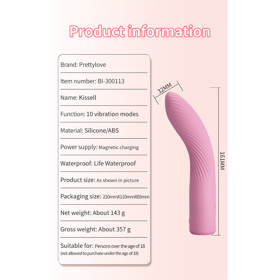 PRETTY LOVE - KISELL G-SPOT Rosa Vibrator