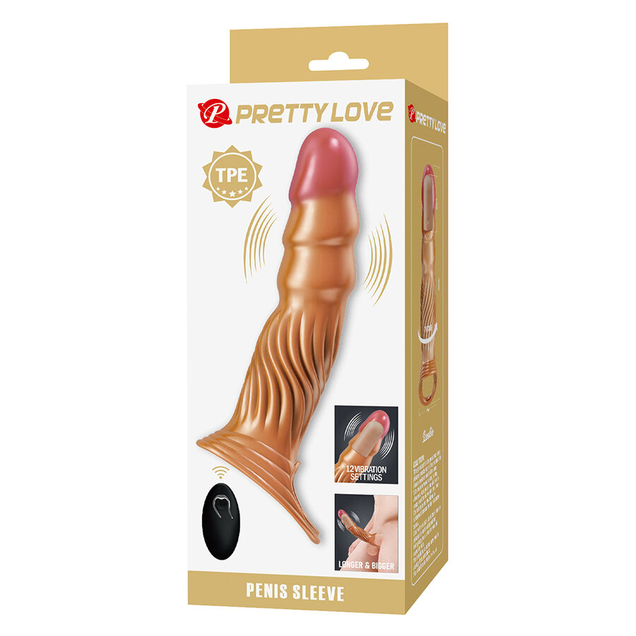 PRETTY LOVE – STRUKTURIERTE PENISHÜLLE MIT VIBRATION UND FERNBEDIENUNG