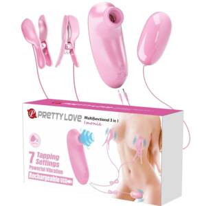IMONIE 3-IN-1 Multifunktionales Set mit Saugnapf, Brustwarzen und Klitoris