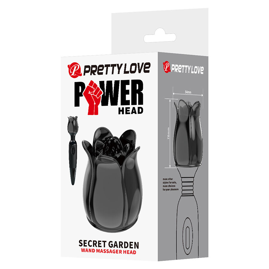 PRETTY LOVE - SECRET GARDEN Schwarzer Massagekopf