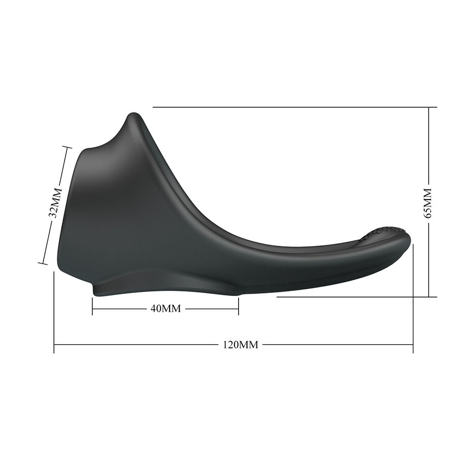 CRAZY BULL - ZADOK ergonomischer Ring mit Perinealstimulator