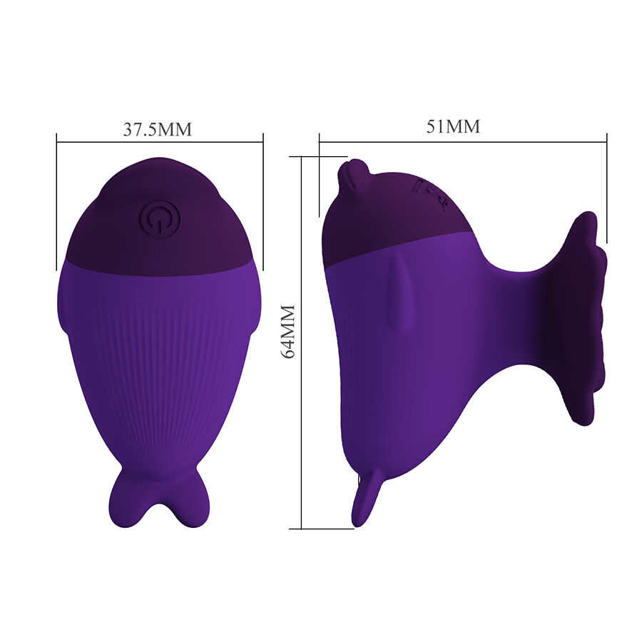 PRETTY LOVE - DOLPHIN MINI VIBRATOR MIT CLIP