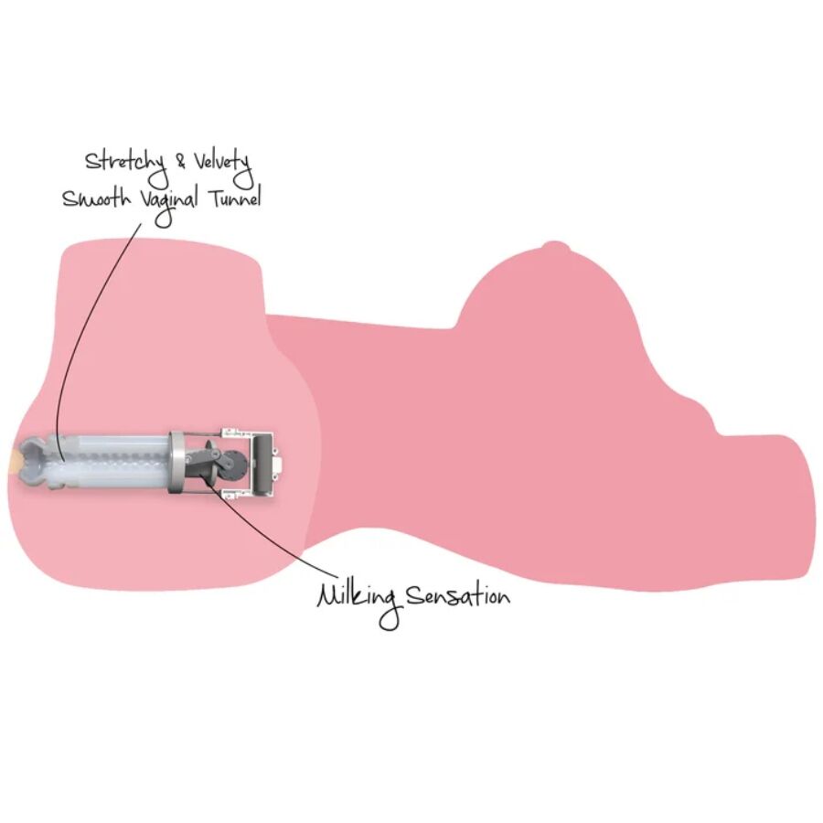 VERBORGENE BEGIERDE - MELKENDE MEGA-SCHLAMPE-TORSO MÄNNLICHER MASTURBATOR 22 KG