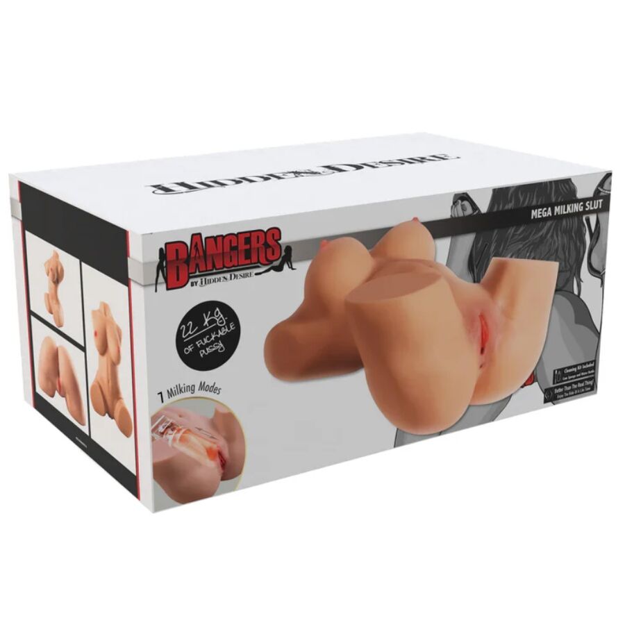 VERBORGENE BEGIERDE - MELKENDE MEGA-SCHLAMPE-TORSO MÄNNLICHER MASTURBATOR 22 KG