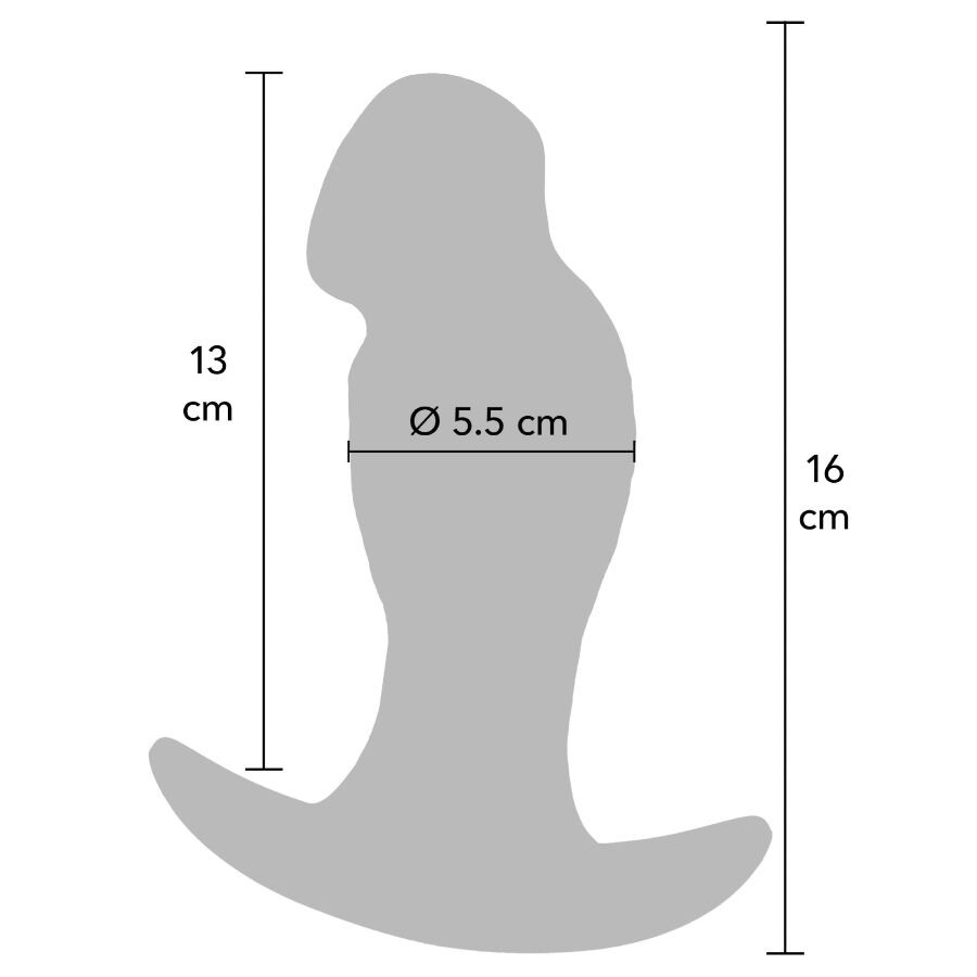 HIDDEN DESIRE - INFERNO realistischer Analplug 16 cm