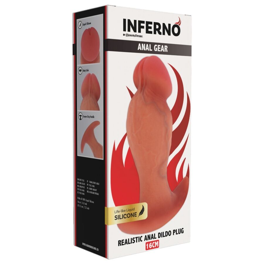 HIDDEN DESIRE - INFERNO realistischer Analplug 16 cm