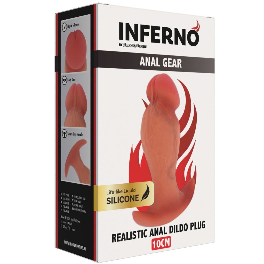 HIDDEN DESIRE - INFERNO realistischer Analplug 10 cm
