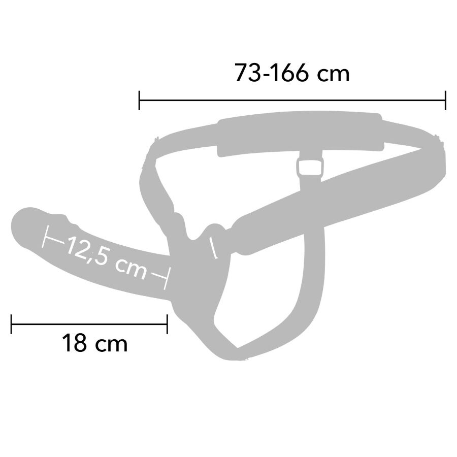 HIDDEN DESIRE - INFERNO Penis-Sleeve-strap-on-Silikon 18 cm