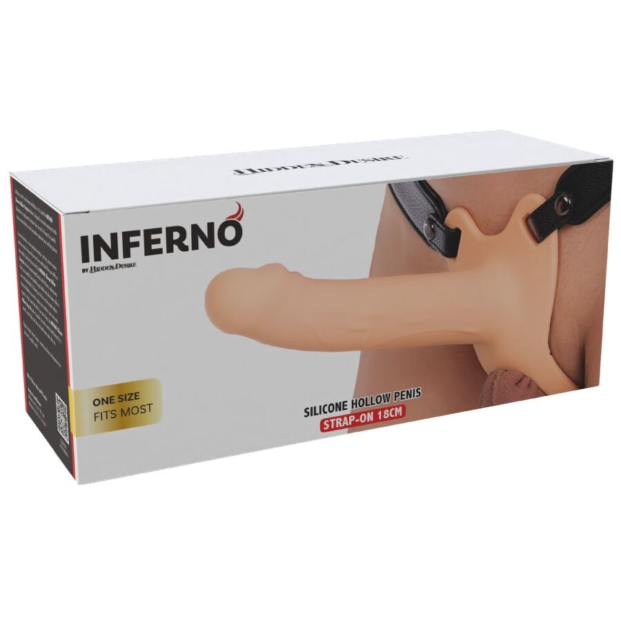 HIDDEN DESIRE - INFERNO Penis-Sleeve-strap-on-Silikon 18 cm