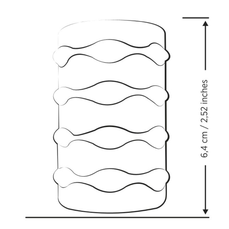 ROMP - MOSH transparenter Männermasturbator mit 6 cm wendbarer Hülle