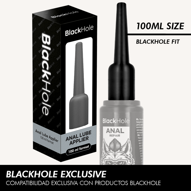 BLACK HOLE - Analglättungsmitteleapplikator, Größe L, 100 ml