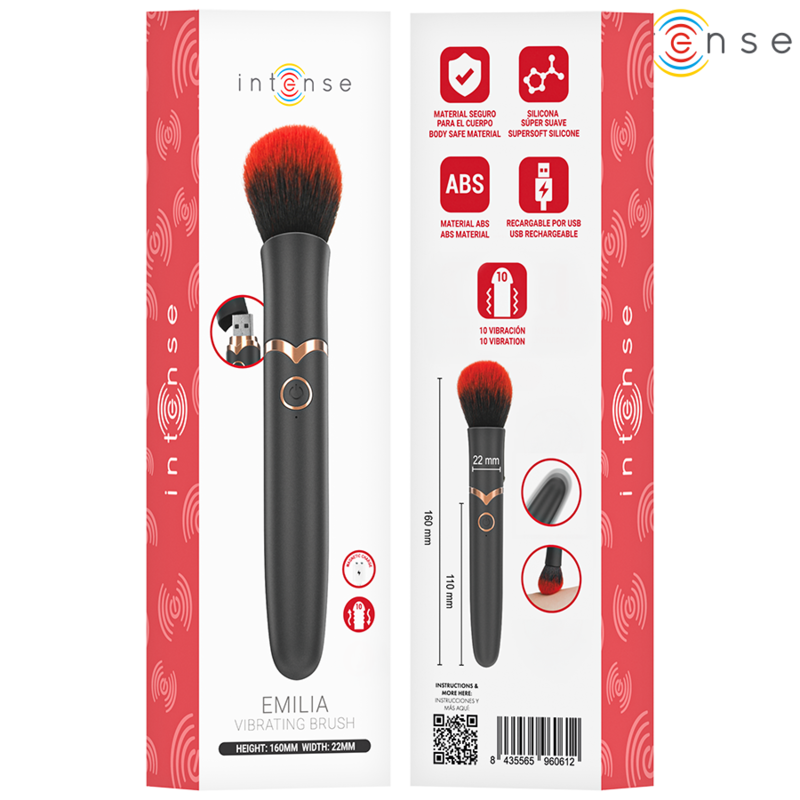 INTENSE - EMILIA Vibrationbürste 10 Vibrationen 16 cm