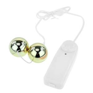 BAILE - Goldener Vibrator mit chinesischen Bällen