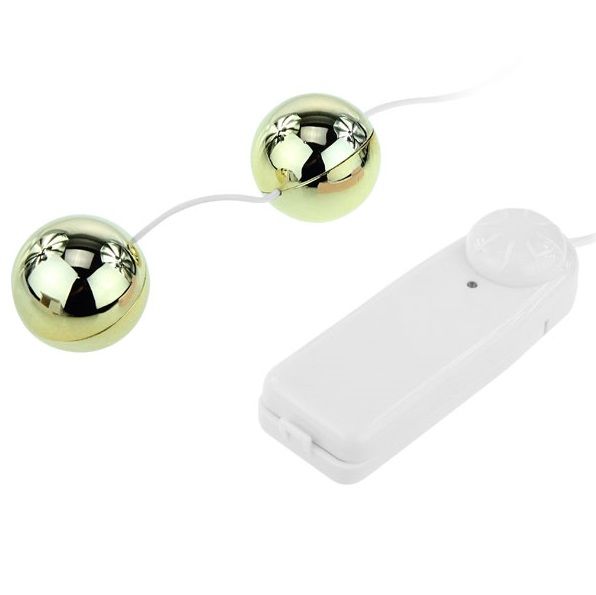 BAILE - Goldener Vibrator mit chinesischen Bällen