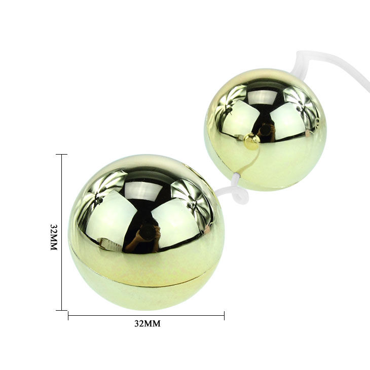 BAILE - Goldener Vibrator mit chinesischen Bällen