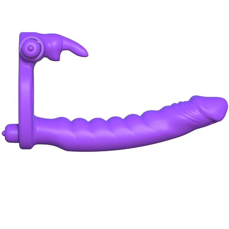 FANTASY C-RINGZ - Silikon Doppelt-Vibrator Kaninchen