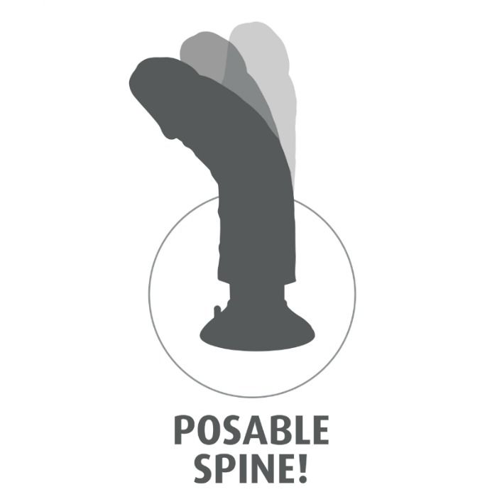 KING COCK - Vibratordildo mit Hoden 23 cm Natur