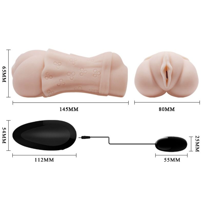 CRAZY BULL - WASSERHAUT VAGINA MASTURBATOR MIT VIBRIERENDER BULLET 2