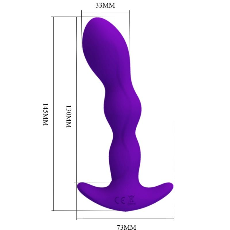PRETTY LOVE - ANALMASSAGER 12 LILA VIBRATIONSMODI