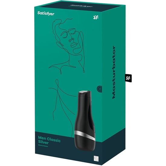 MASTURBATOR MEN CLASSIC SILBER